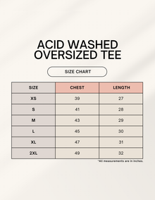 Lucky Panda Acid-Washed Oversized Tee