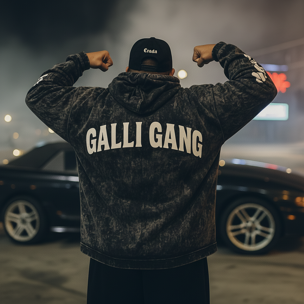 GALLI GANG – Acid Washed Hoodie