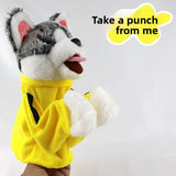 Interactive Sound Boxing Dog Plush Hand Puppet