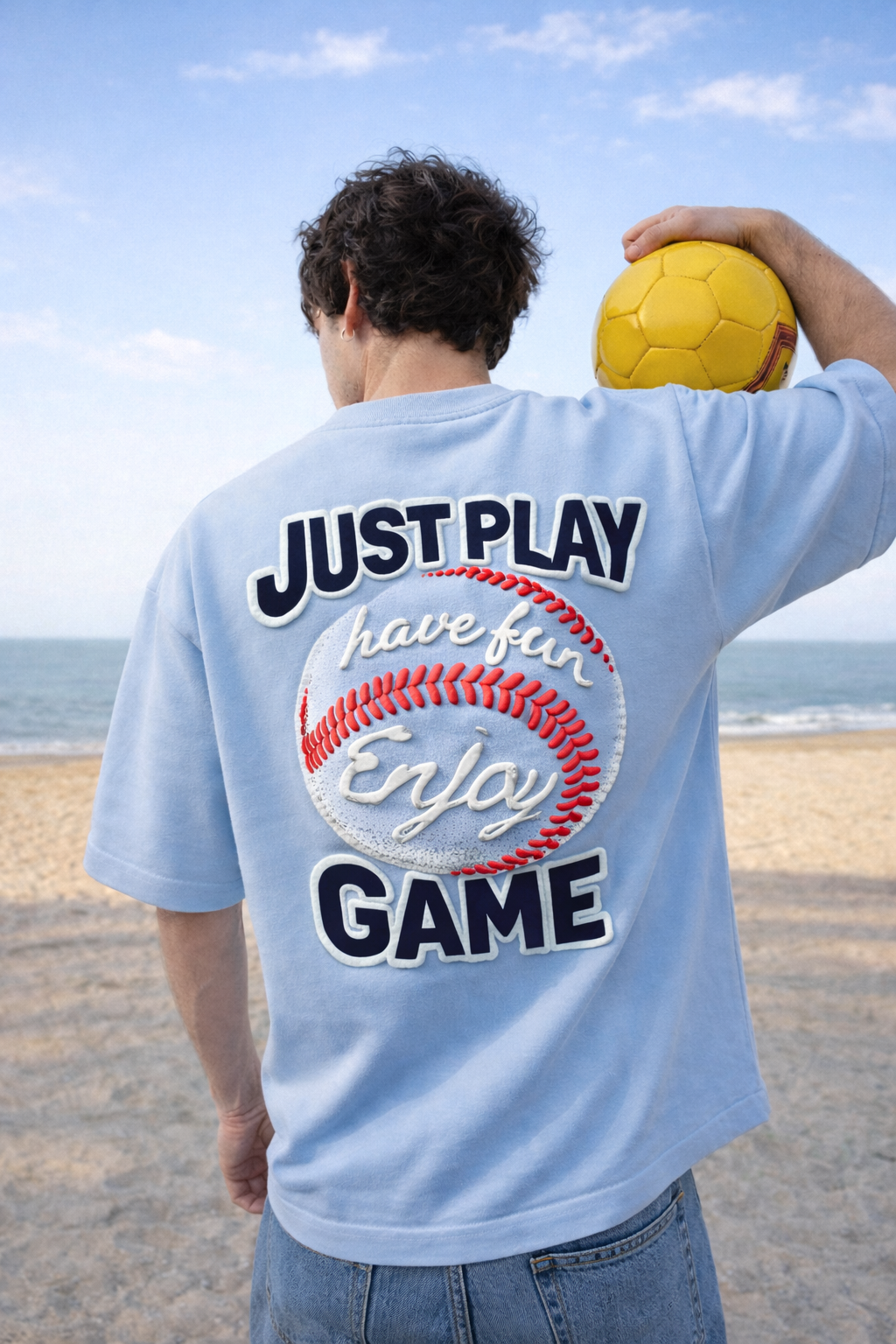 Game Spirit Oversized Tee – Heavy GSM Edition