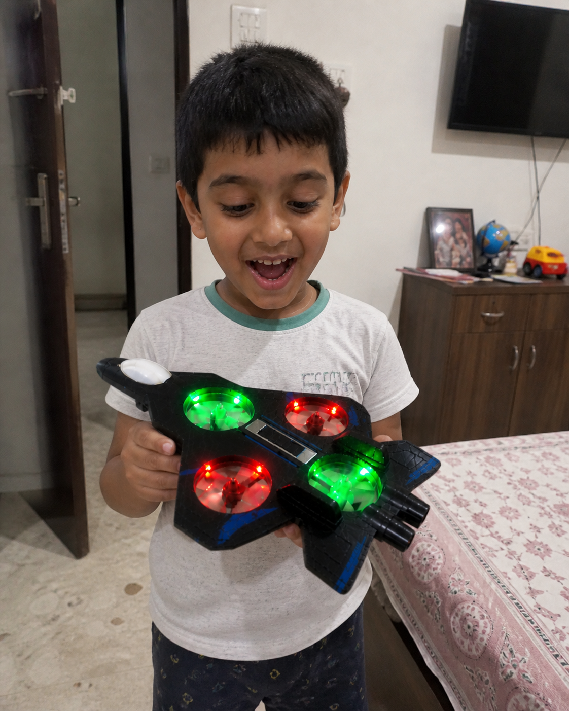 Kids Wireless RC Fighter Plane with LED Effects