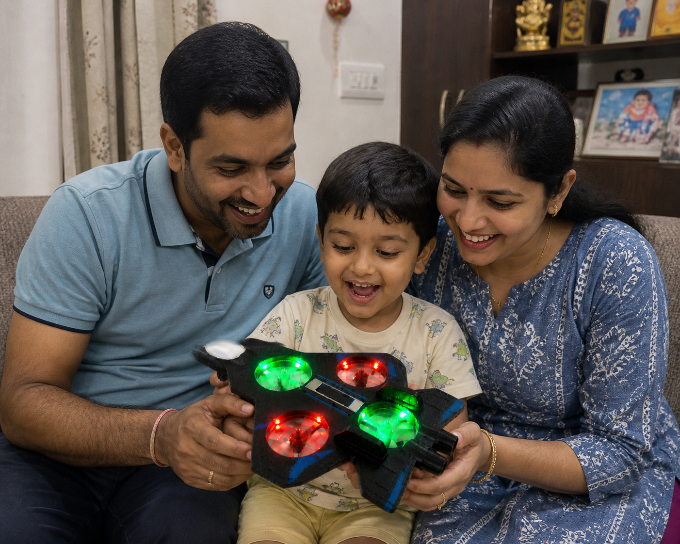 Kids Wireless RC Fighter Plane with LED Effects