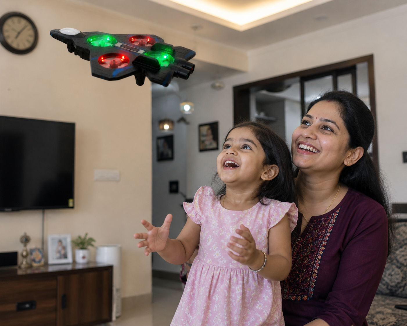 Kids Wireless RC Fighter Plane with LED Effects