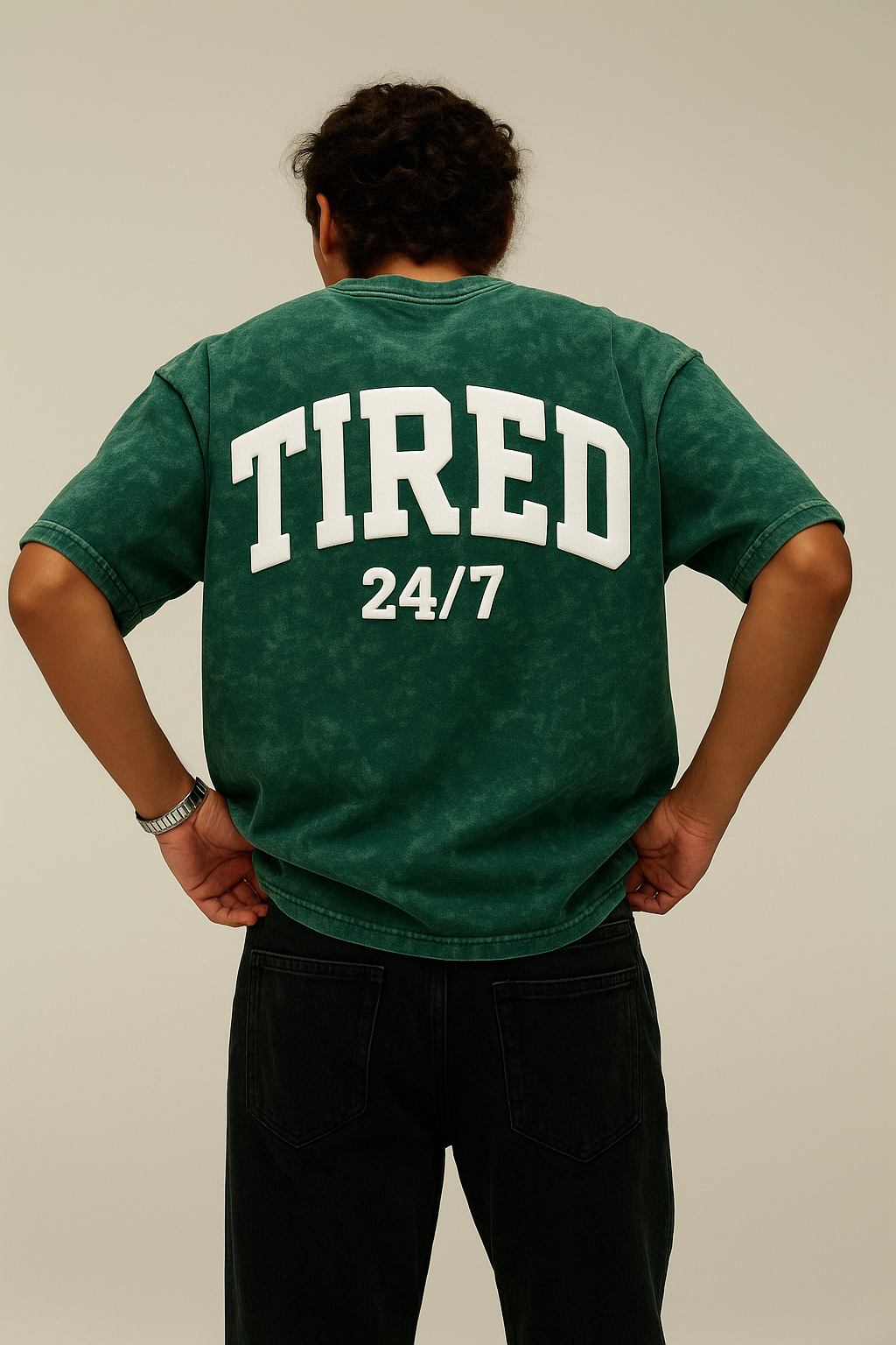 “TIRED 24/7” Classic Oversized Tee