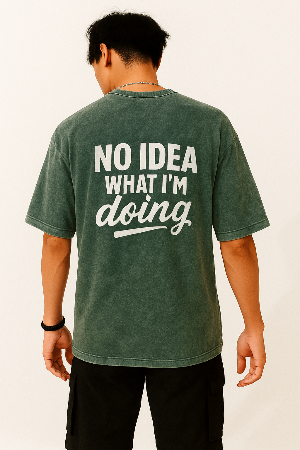 Streetwear Oversize Tee – “No Idea What I’m Doing