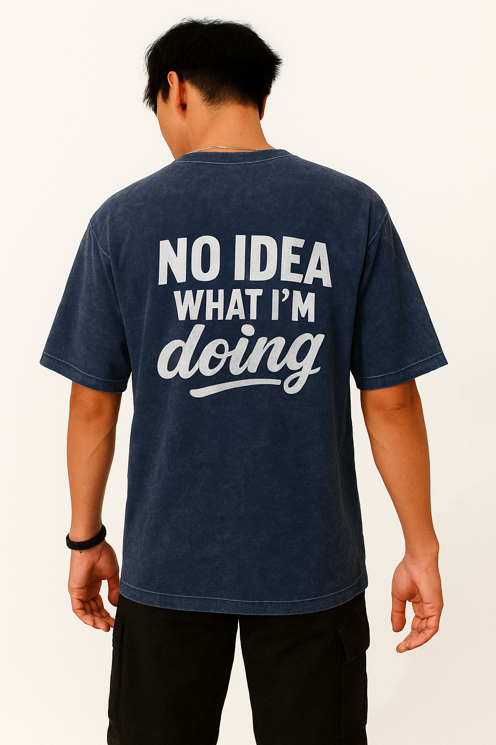 Streetwear Oversize Tee – “No Idea What I’m Doing