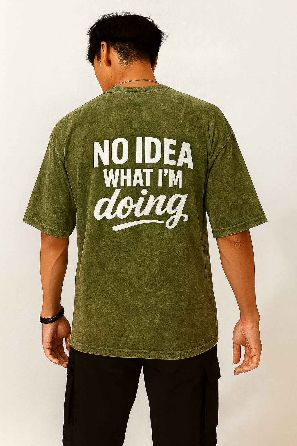 Streetwear Oversize Tee – “No Idea What I’m Doing