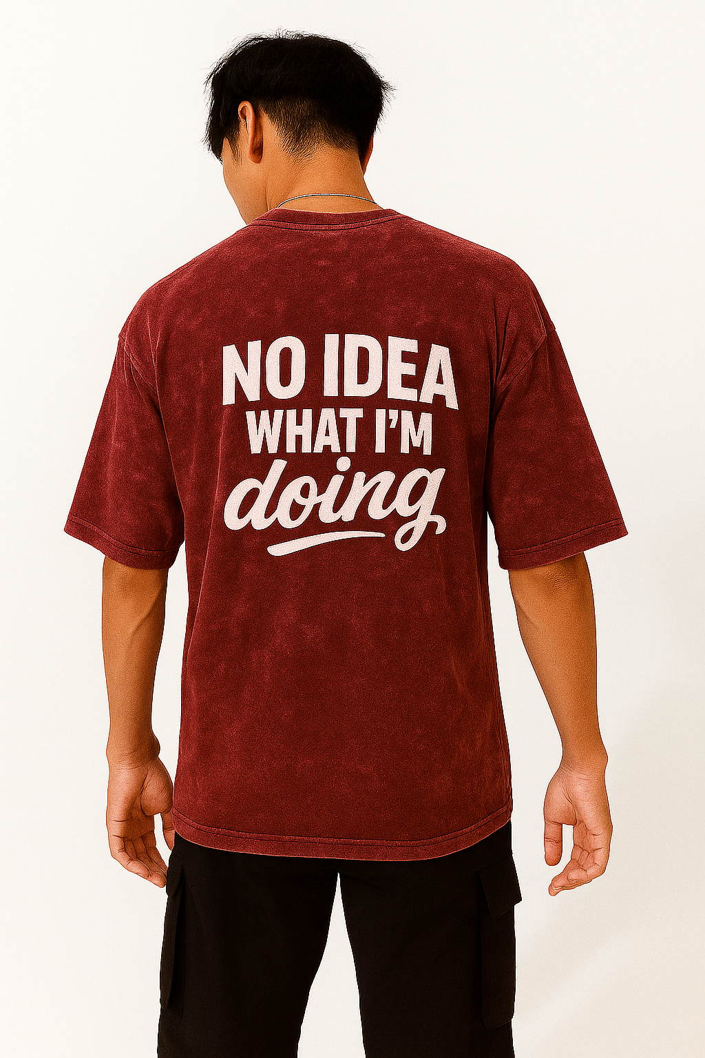 Streetwear Oversize Tee – “No Idea What I’m Doing