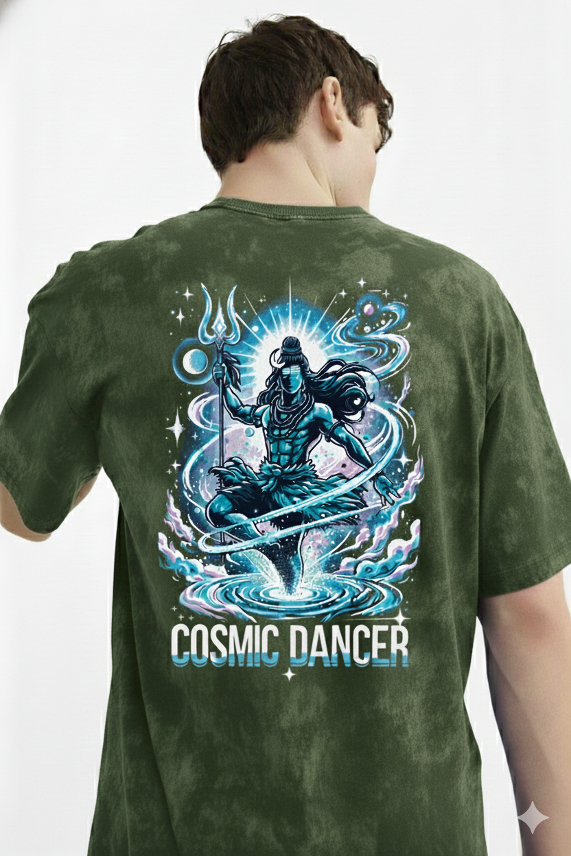 Lord Shiva Cosmic Energy Oversized Tshirt