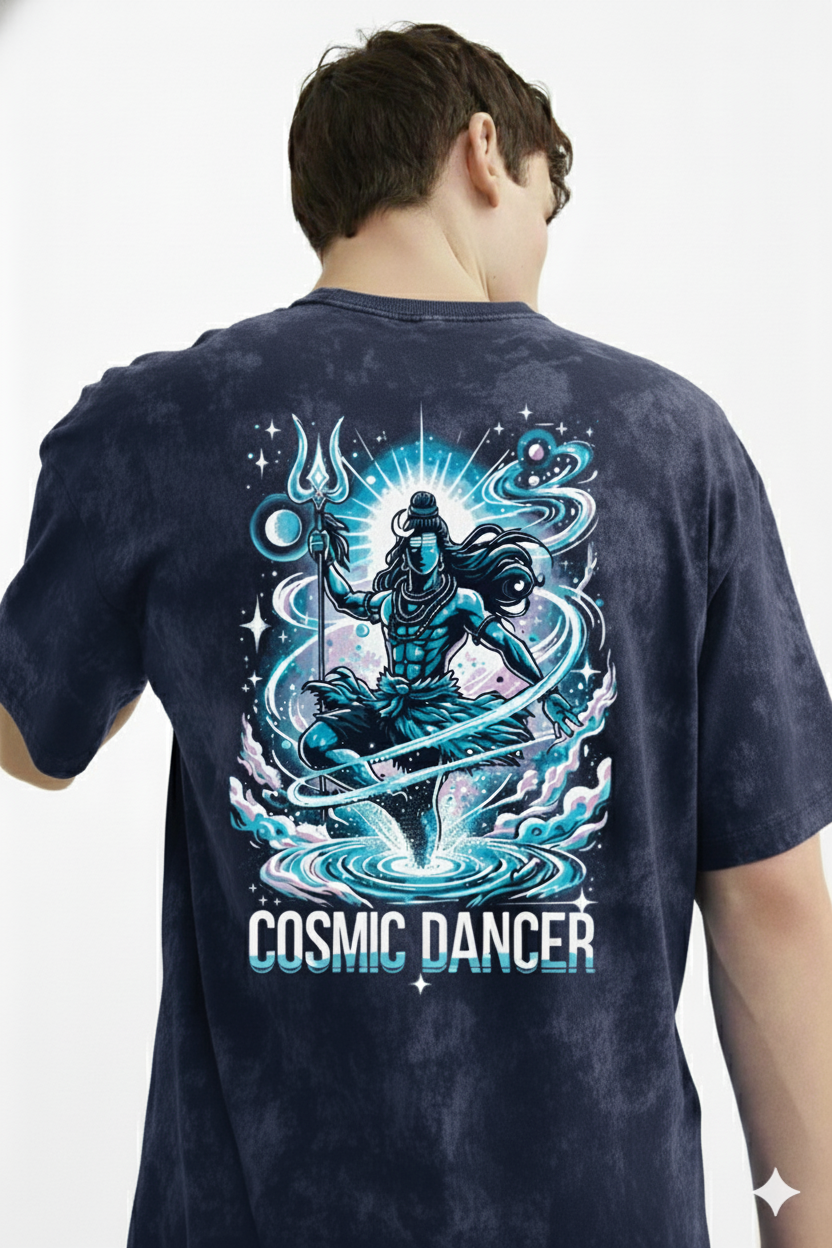 Lord Shiva Cosmic Energy Oversized Tshirt