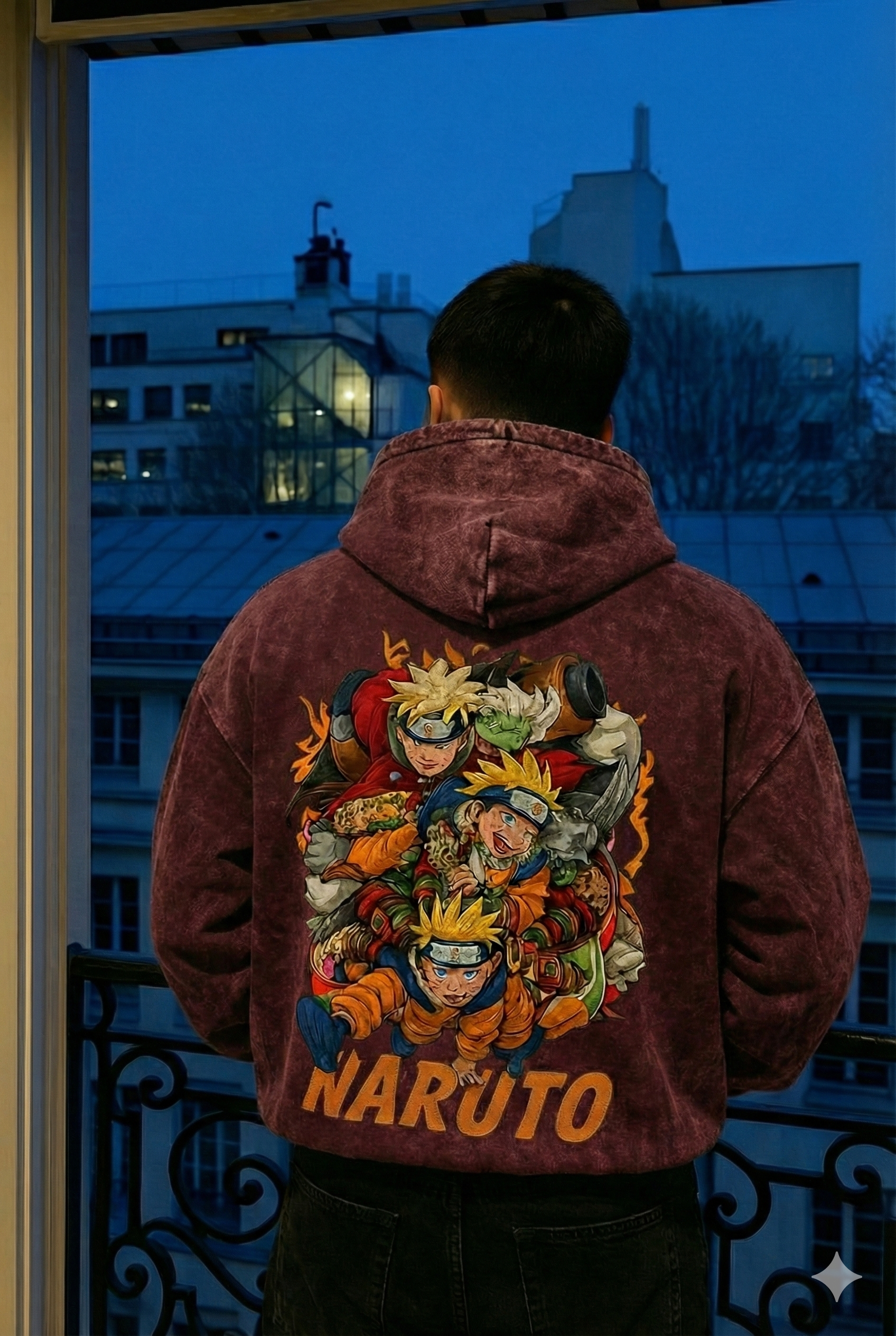 Naruto Evolution Oversized Hoodie – Limited Edition