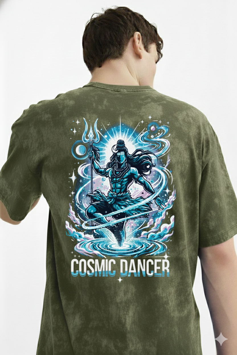 Lord Shiva Cosmic Energy Oversized Tshirt
