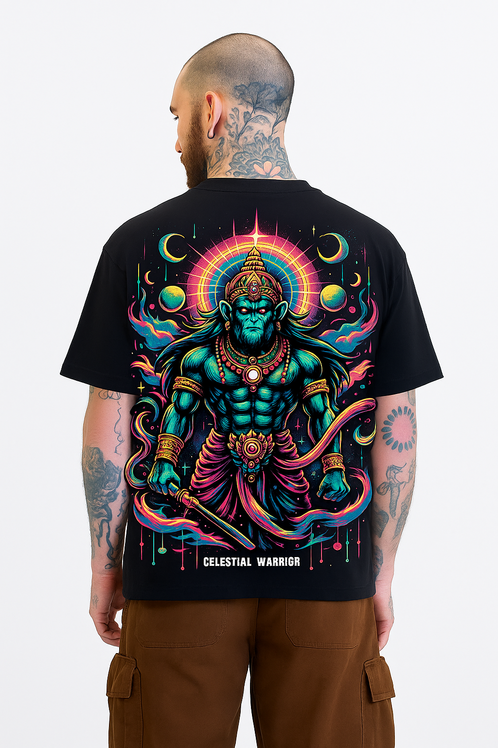Hanuman Cosmic Force Oversized Tee
