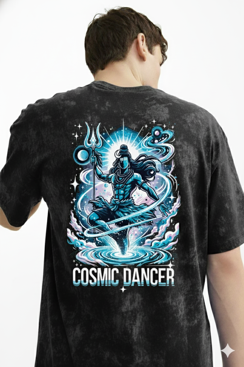 Lord Shiva Cosmic Energy Oversized Tshirt
