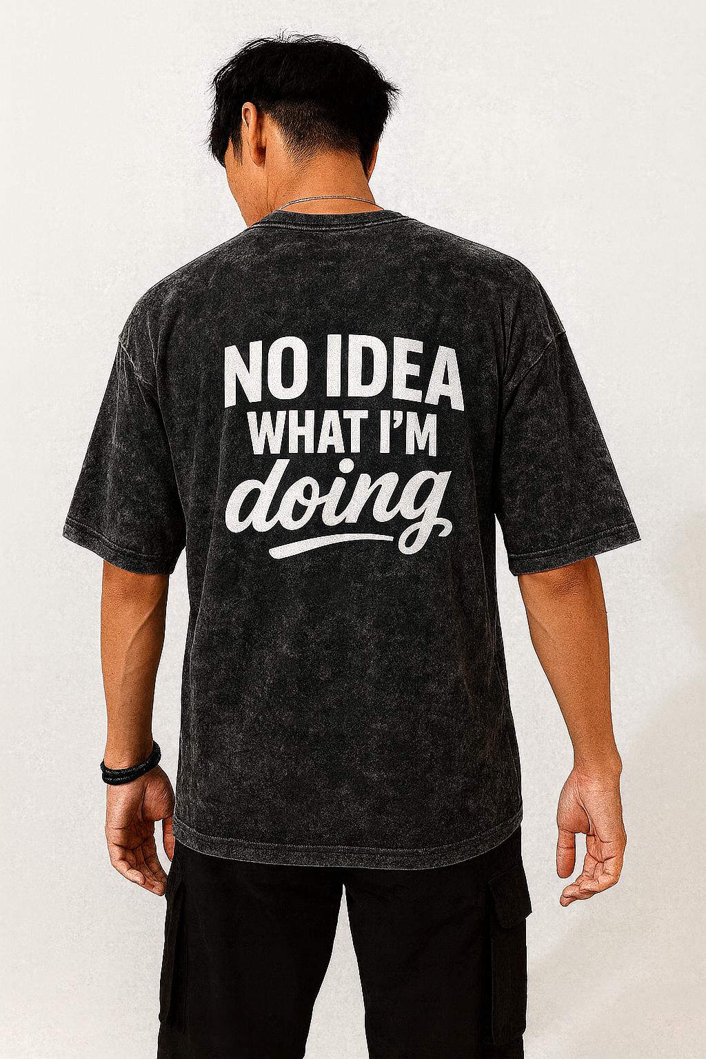 Streetwear Oversize Tee – “No Idea What I’m Doing