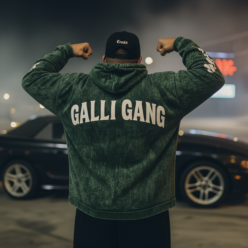 GALLI GANG – Acid Washed Hoodie
