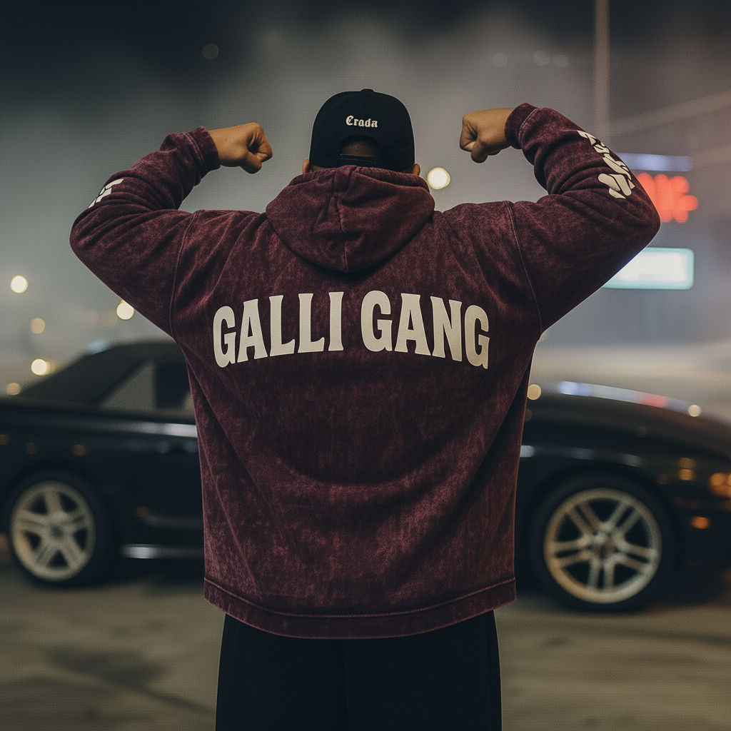 GALLI GANG – Acid Washed Hoodie