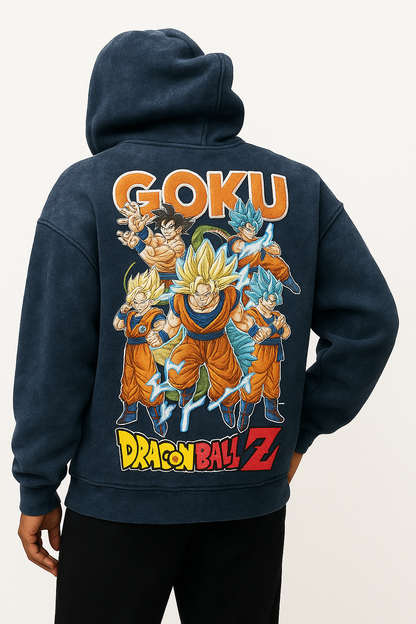 Goku Evolution Bottle Heavyweight Hoodie