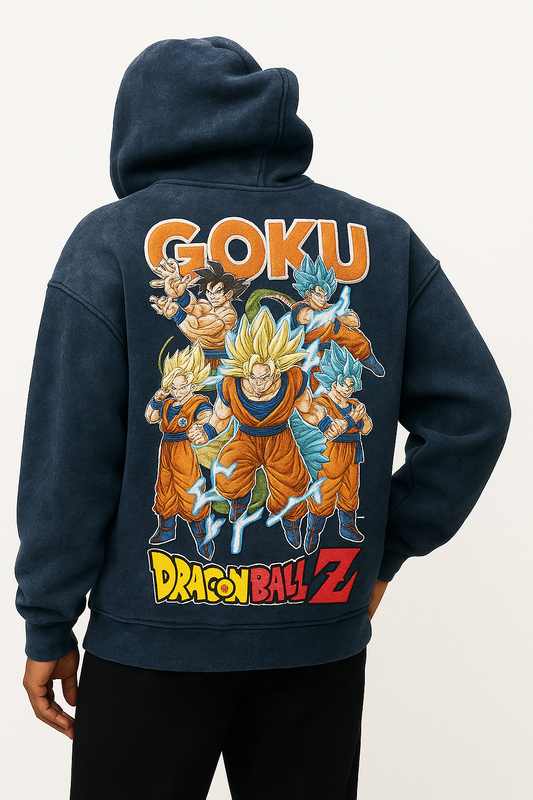 Goku Evolution Bottle Heavyweight Hoodie